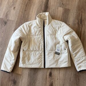 Brand New-Vuori Off-White with Blk Trim Puffer Jacket